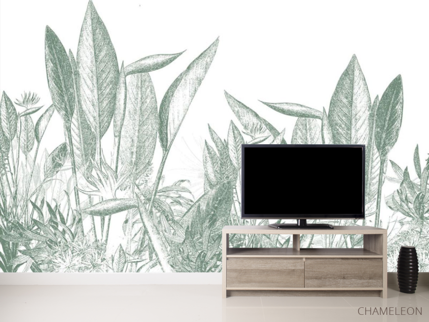 Фотообои Тропические листья зеленые - 2