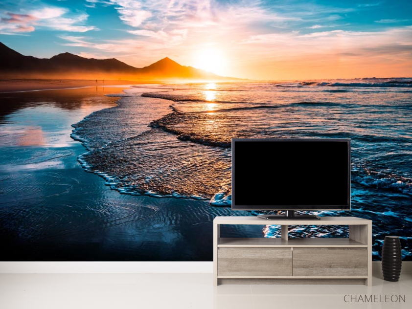 Фотообои Горы и солнце над морем - 2