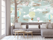 Фотообои воздушные шары с животными - 3