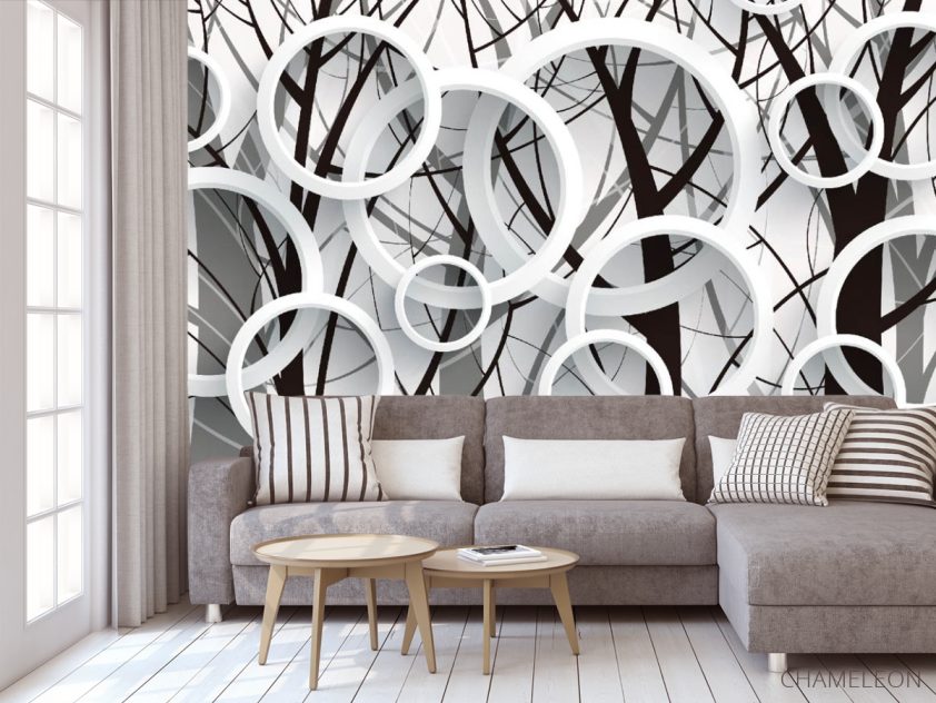 Фотообои 3д круги - 3