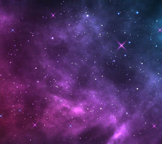Фотообои Фиолетовое звёздное небо 27768
