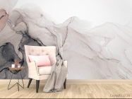 Фотообои Fluid art чёрно-белый - 4