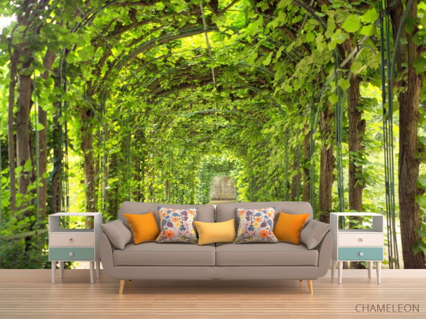 Фотообои зеленая арка - 1