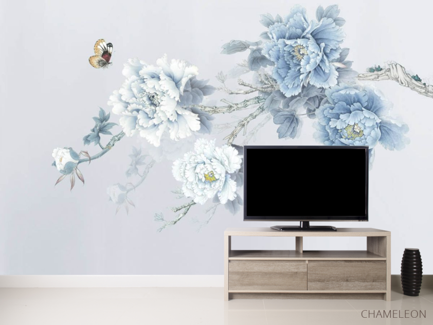 Фотообои Синие цветы - 2