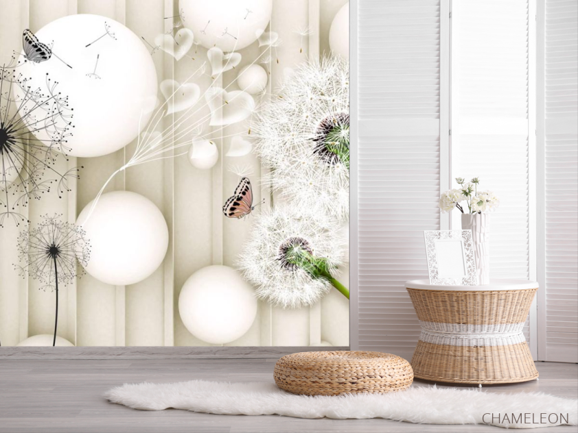 Фотошпалери 3д кульбаби - 2