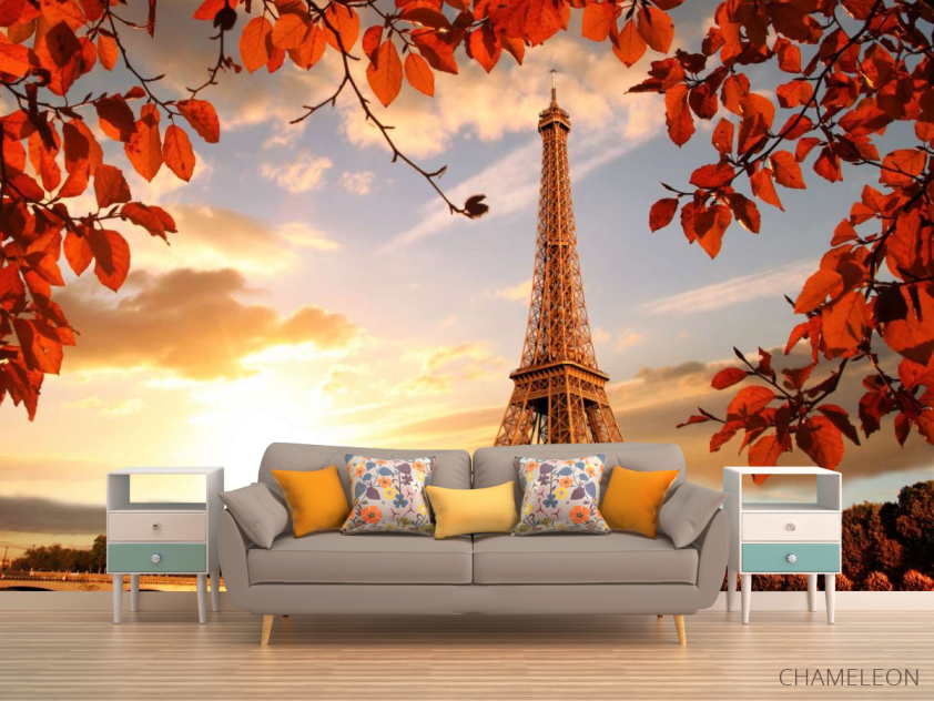 Фотообои Эйфилева башня осенью - 1
