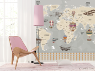 Шпалери в дитячу Карта - 4
