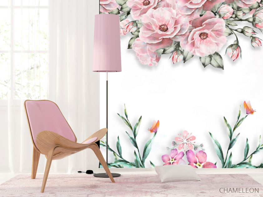 Фотошпалери Акварельні квіти - 4