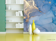 Фотошпалери Блакитний Fluid art - 3