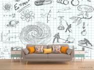 Фотообои Иммитация школьной тетради - 1