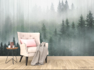 Фотообои Туманный лес 3д - 4