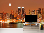 Фотообои Луна, ночь, New York - 2