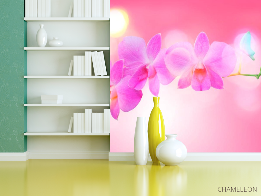 Фотошпалери Блідо-рожеві квіти - 3