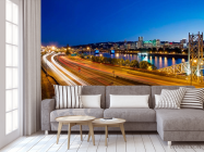 Фотообои Ночная яркая дорога - 3