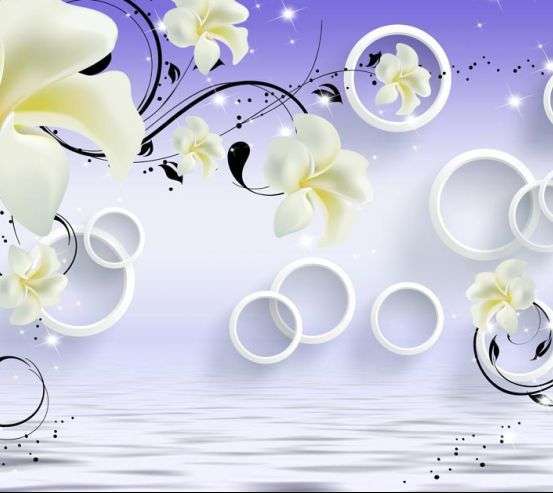 3д фотообои 3д Круги 19698