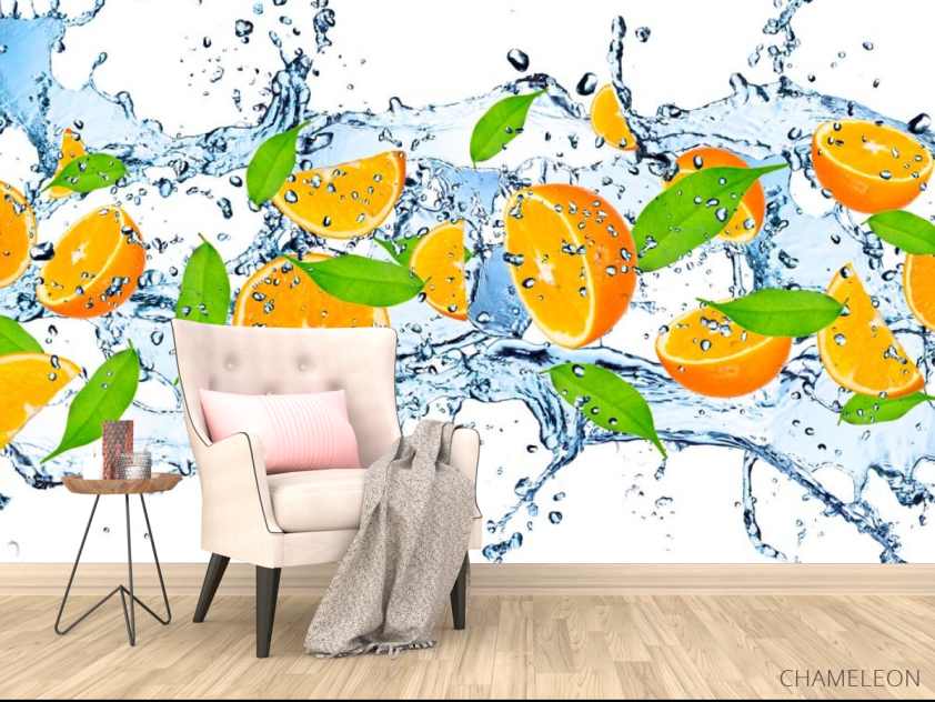 Фотообои в кухню Апельсин - 4