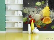 Фотошпалери фрукти у воді - 3