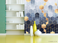 Фотошпалери різнокольорові шестикутники - 3