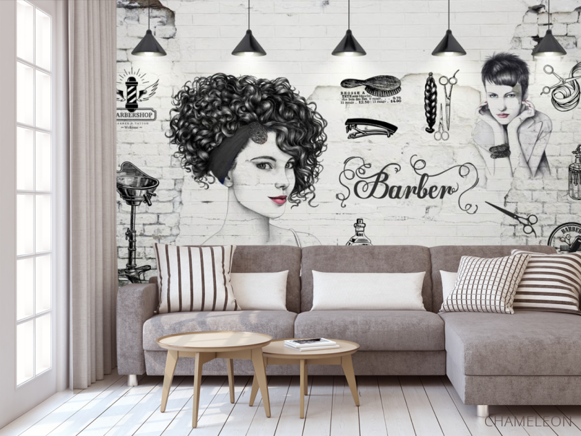 Фотообои Для барбершопа - 3