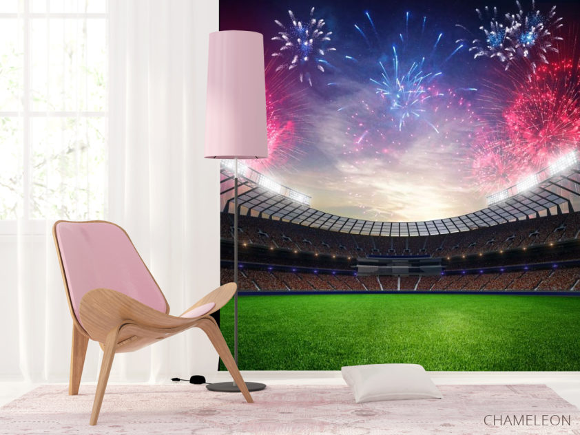 Фотошпалери салюти над стадіоном - 4