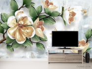 Фотообои 3d ветка с цветами - 2