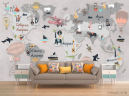 Фотообои Десткая карта - 1