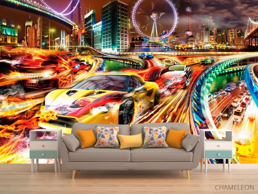 Фотообои Яркие машины - 1