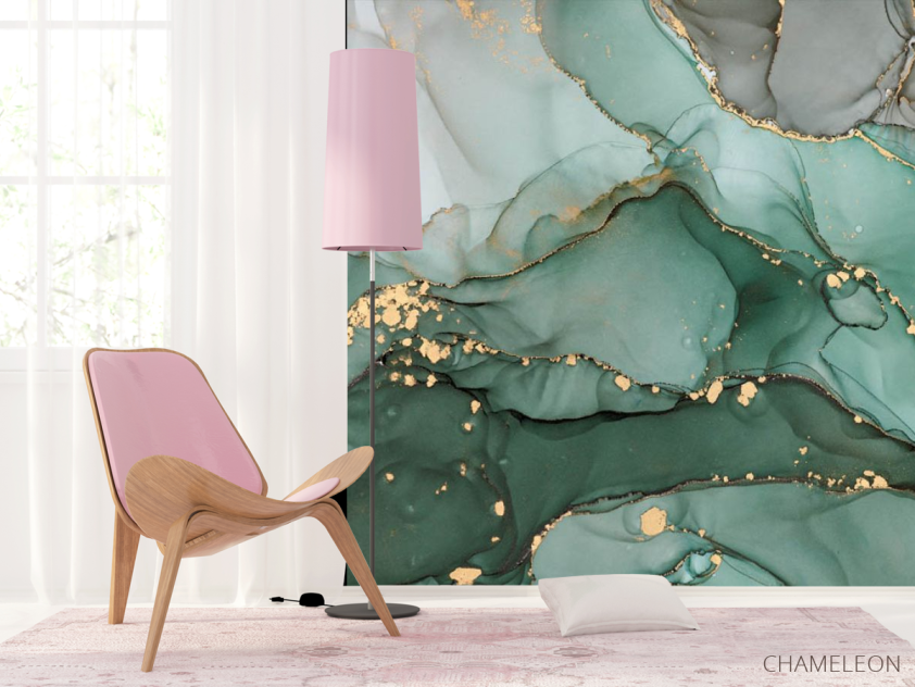 Фотошпалери Бірюзовий флюїд - 4