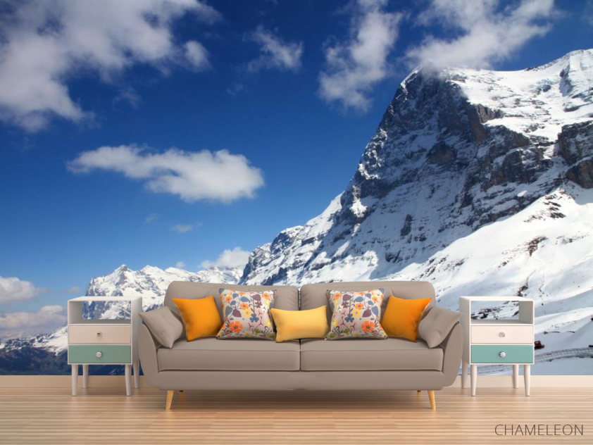 Фотообои у снежной горы - 1