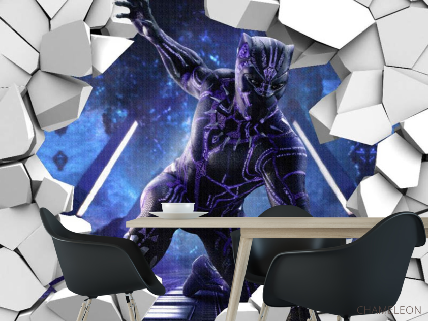 Фотошпалери 3Д Чорна пантера - 1