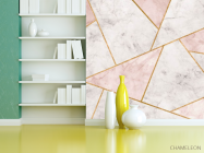 Фотошпалери мармурові трикутники - 3