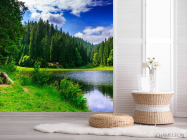 Фотошпалери озеро і ліс - 2