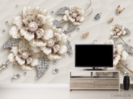 3д фотообои 3д брошь - 2