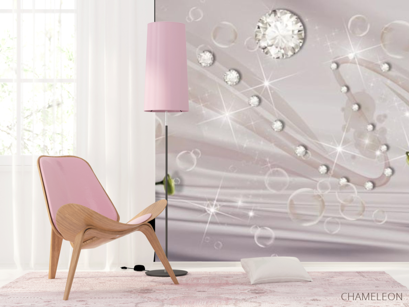 Фотошпалери білі орхідеї на тканини - 4