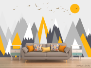 Фотообои Оранжевые горы - 1