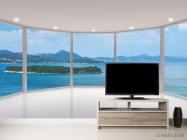 Фотообои Море и острова в окне - 2