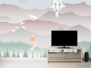 Фотообои Горы детские в сканди стиле - 2