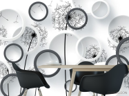 Фотошпалери Чб кульбаби - 1