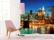 Фотошпалери Міст нічний New York - 4