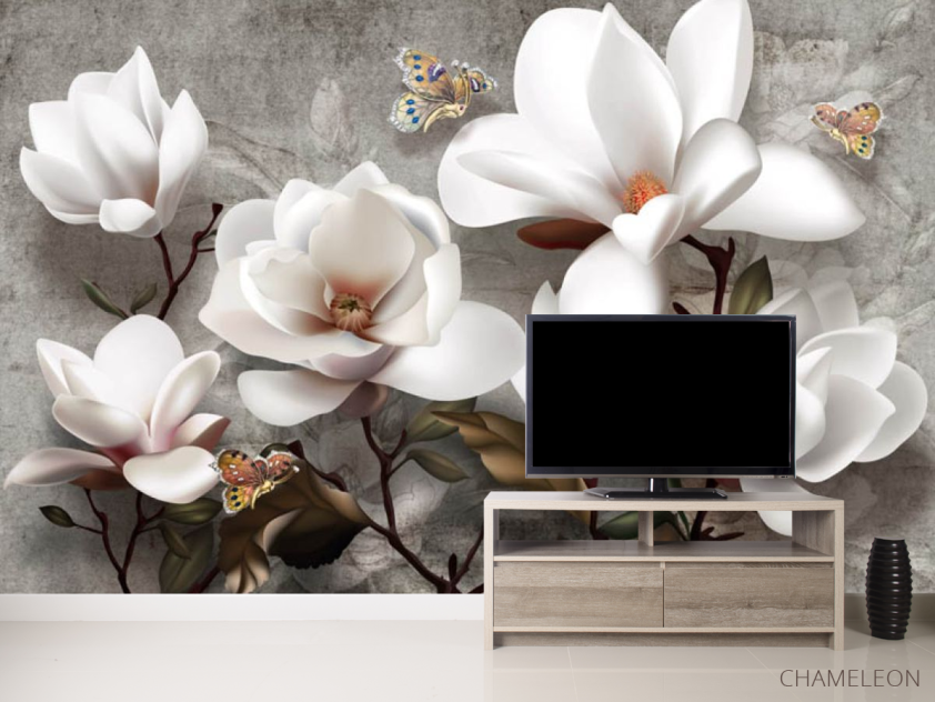 Фотообои 3д магнолии - 2