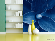 Фотошпалери синій квітка - 3