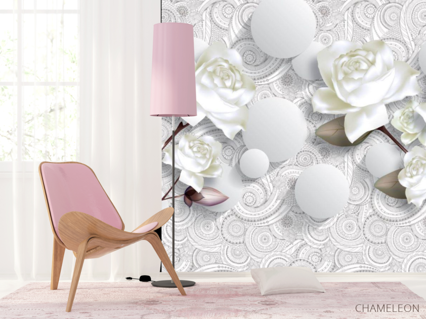 Фотошпалери 3D троянди - 4