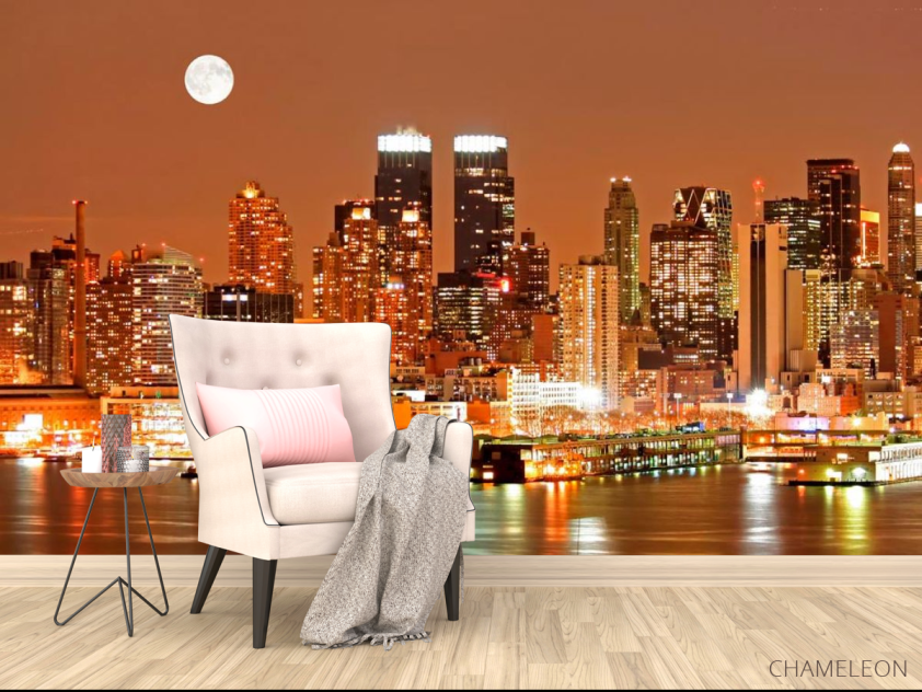 Фотообои Луна, ночь, New York - 4
