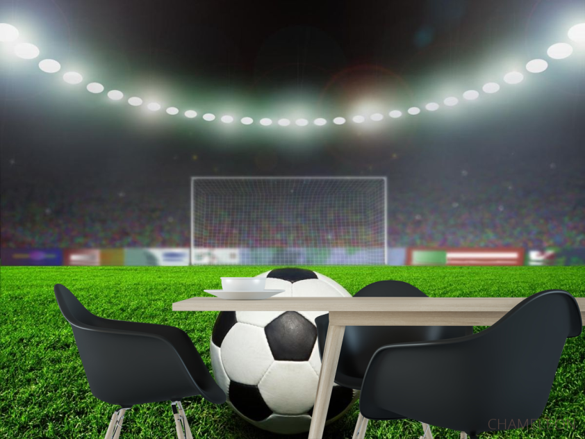 Фотошпалери м'яч на стадіоні - 1