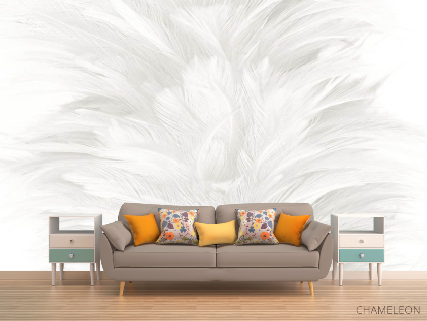 Фотообои Белые перья - 1