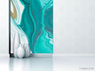 Фотообои Бирюза Fluid art - 1