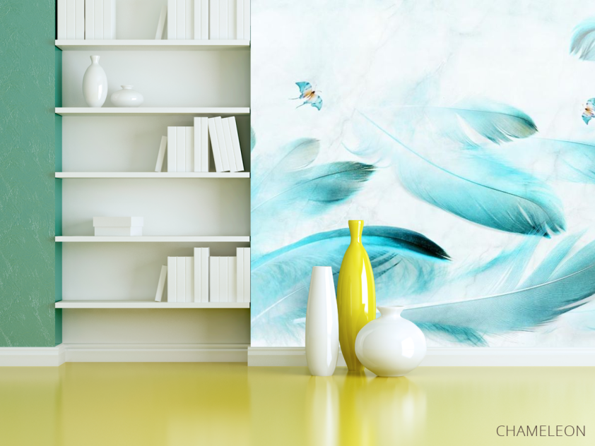 Фотошпалери Принт з пір'ям - 3