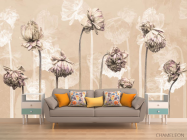 Фотообои Минималистичные цветы - 1