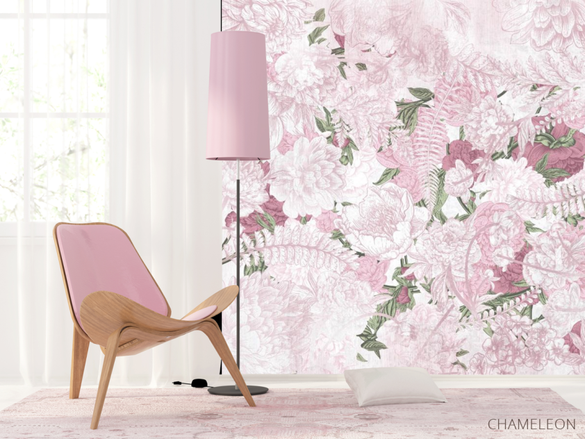 Фотошпалери векторні дизайнерські квіти - 4