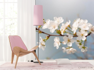 Фотошпалери Дрібні білі квіточки - 4